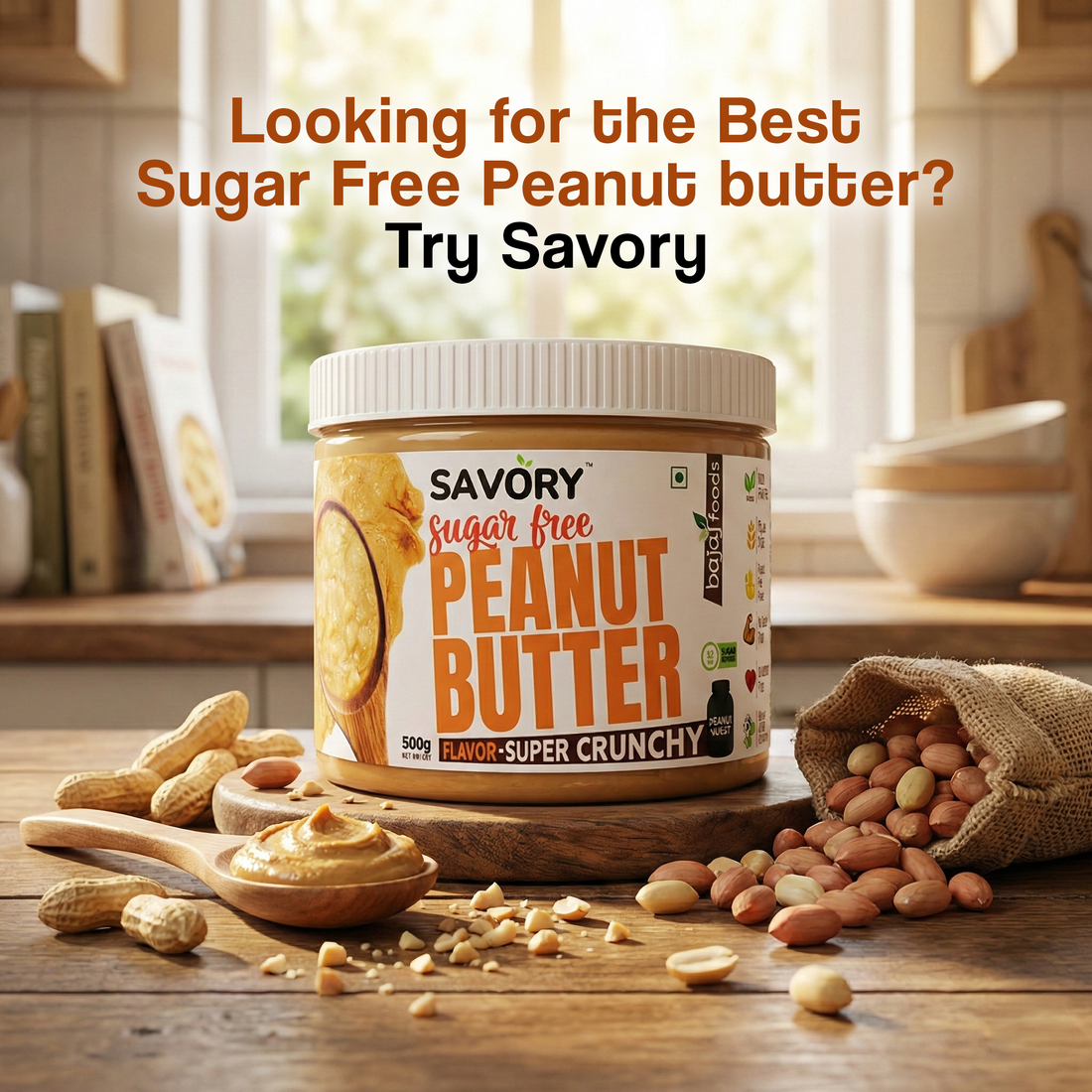 Best Sugar Free Peanut Butter – Savory High Protein Choice,