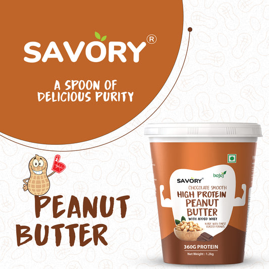 Savory Chocolate Smooth High Protein Peanut Butter (1.2kg)