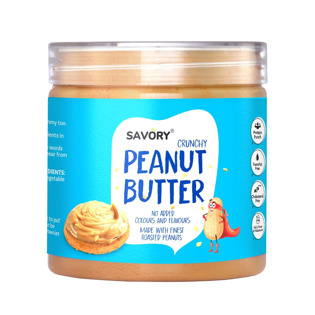 Savory Crunchy Peanut Butter (400g) | Made with Finest Roasted Peanut | Ready to Eat
