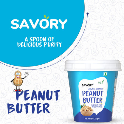 Savory Original Crunchy Peanut Butter - 200g | Wholesale Carton Pack