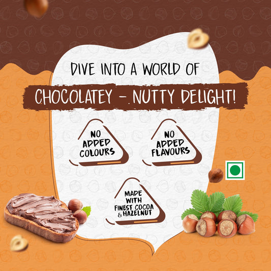 Savory Chocolate Hazelnut Spread (400g) | Made with Finest Cocoa and Hazelnuts