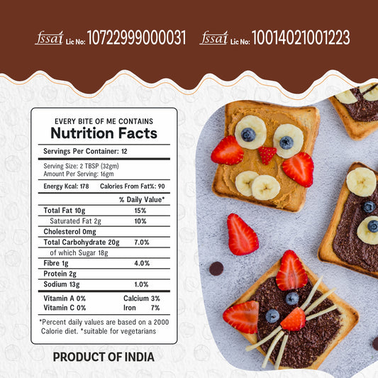 Savory Chocolate Hazelnut Spread (400g) | Made with Finest Cocoa and Hazelnuts