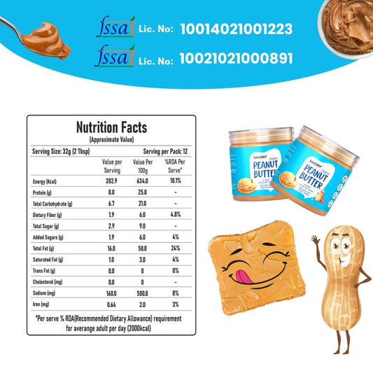 Savory Crunchy Peanut Butter (400g) | Made with Finest Roasted Peanut | Ready to Eat