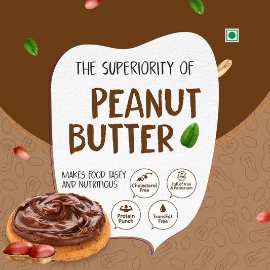 Savory Chocolate Peanut Butter (400g) |  Made with Finest Roasted Peanut
