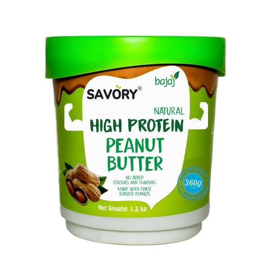 Savory Natural Unsweetened High Protein Peanut Butter (1.2kg)