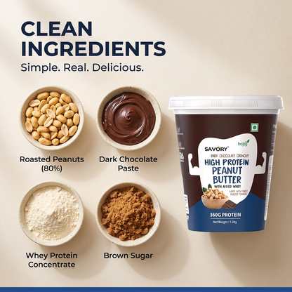 Savory Dark Chocolate Crunchy Peanut Butter (1.2kg)