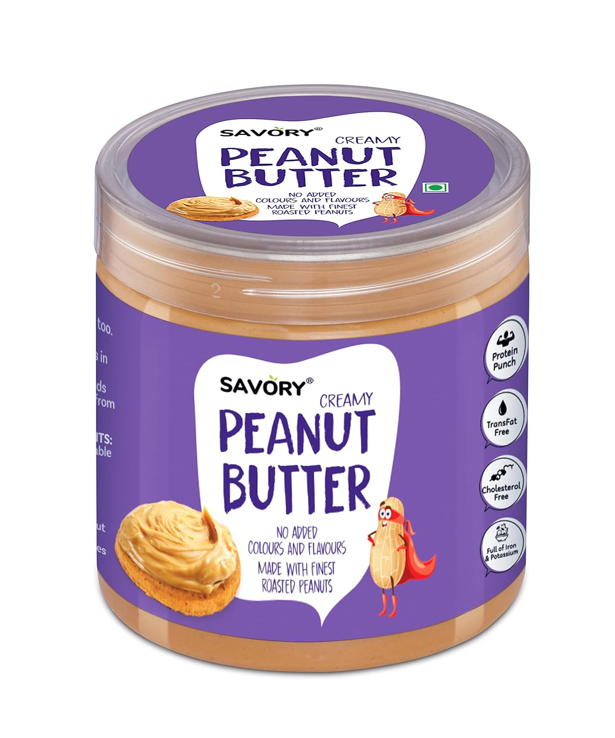 Savory Creamy Peanut Butter (400g) | Made with Finest Roasted Peanut | Ready to Eat