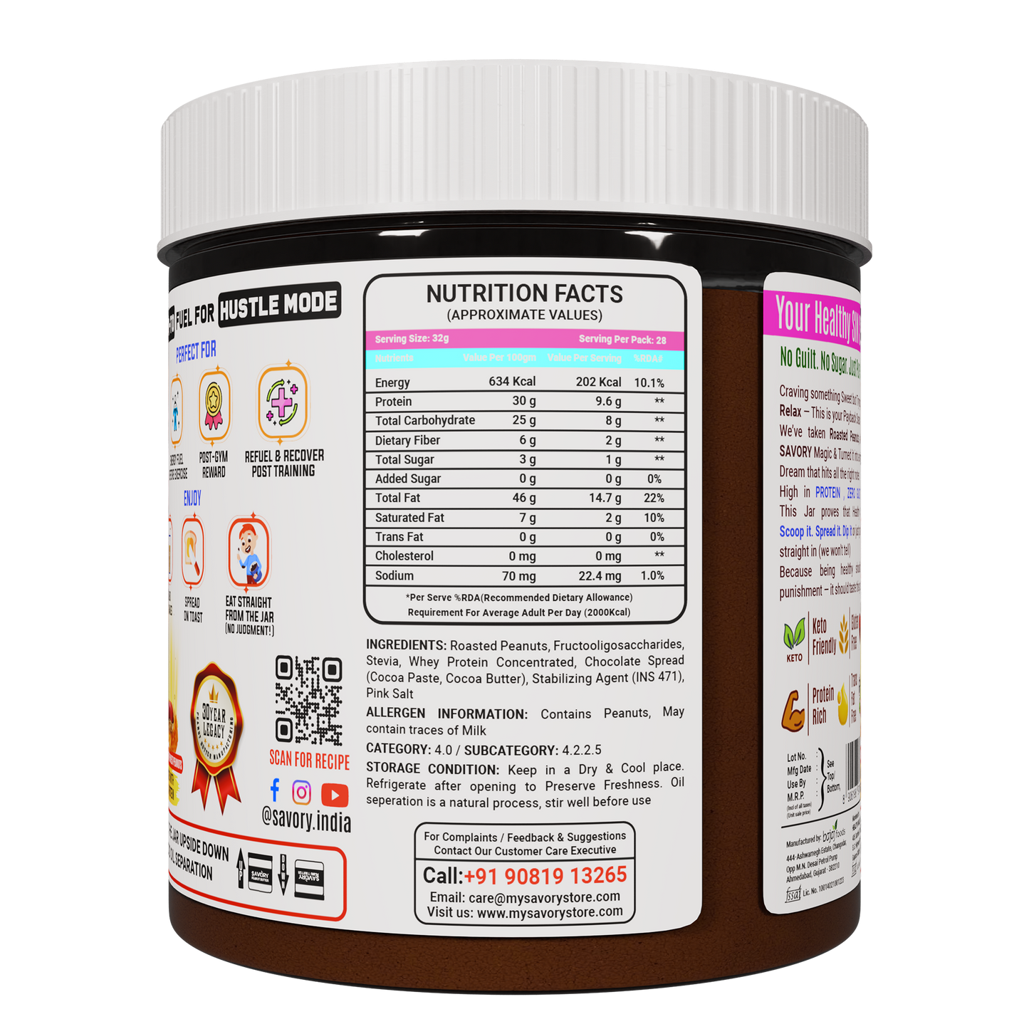 chocolate creamy peanut butter (900g)