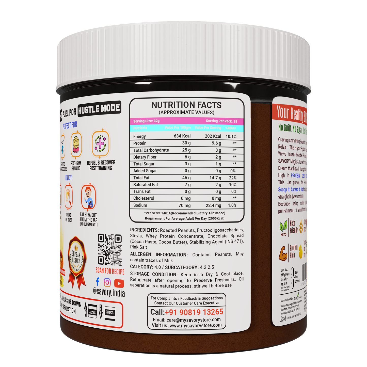 chocolate crunchy peanut butter (900g)