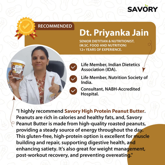 Savory Chocolate Crispy High Protein Peanut Butter (500g)
