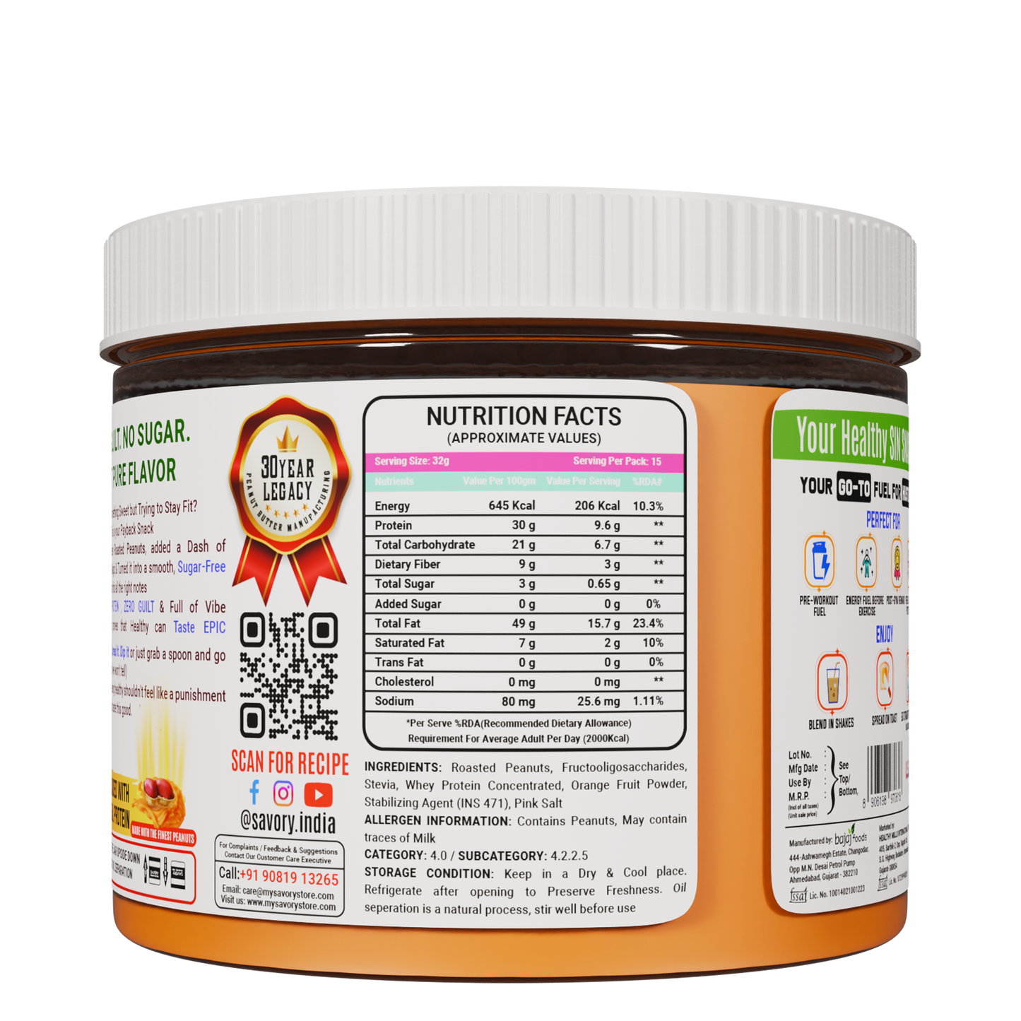 orange creamy peanut butter