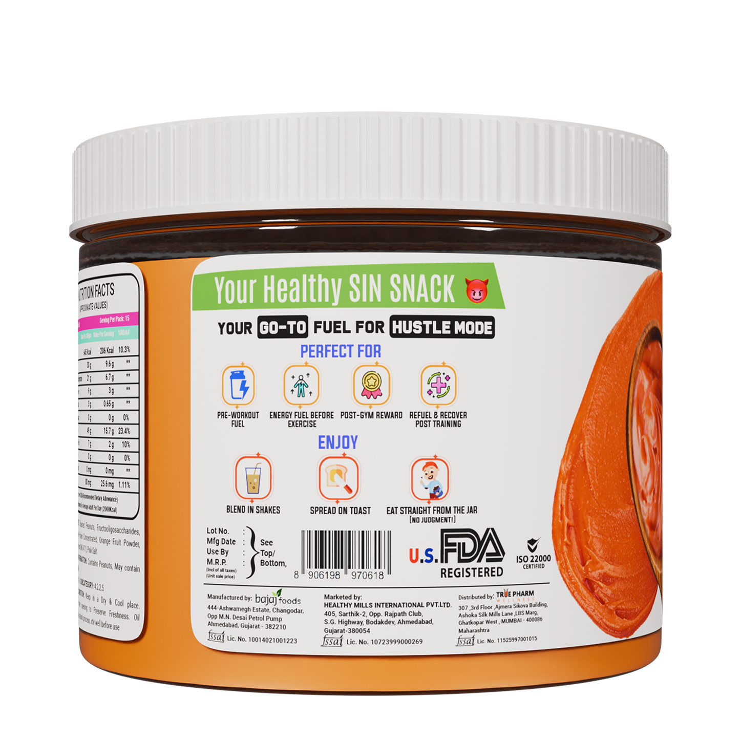 orange creamy peanut butter