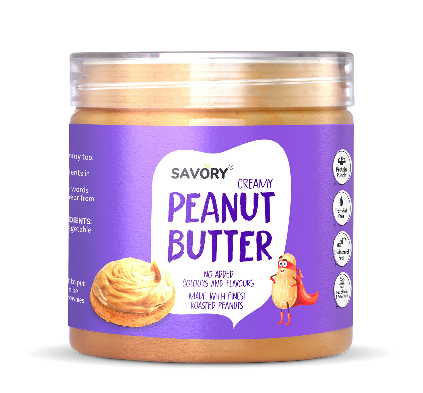 Savory Creamy Peanut Butter (400g) | Made with Finest Roasted Peanut | Ready to Eat