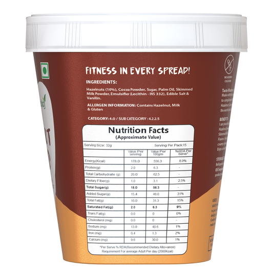 Savory Chocolate Hazelnut Spread (500g)