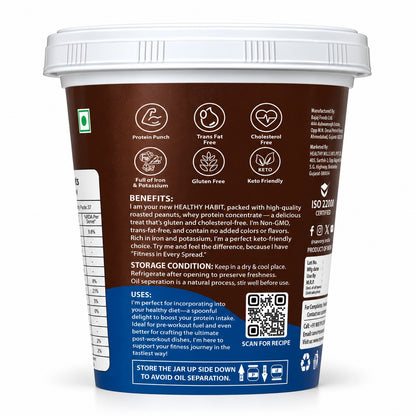 Savory Dark Chocolate Crunchy Peanut Butter (1.2kg)