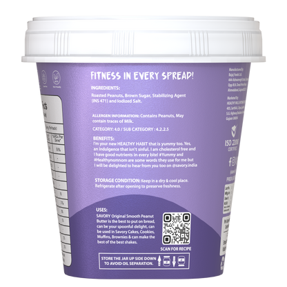 Savory Original Smooth Peanut Butter - 200g | Wholesale Carton Pack