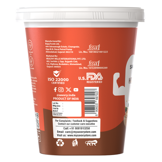 Savory Chocolate Crunchy High Protein Peanut Butter (1.2kg)