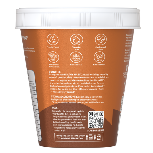 Savory Chocolate Smooth High Protein Peanut Butter (500g)