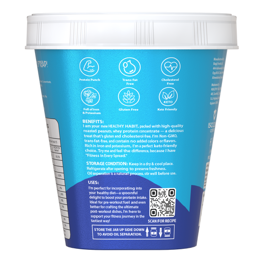 Savory Original Crunchy High Protein Peanut Butter (500g)