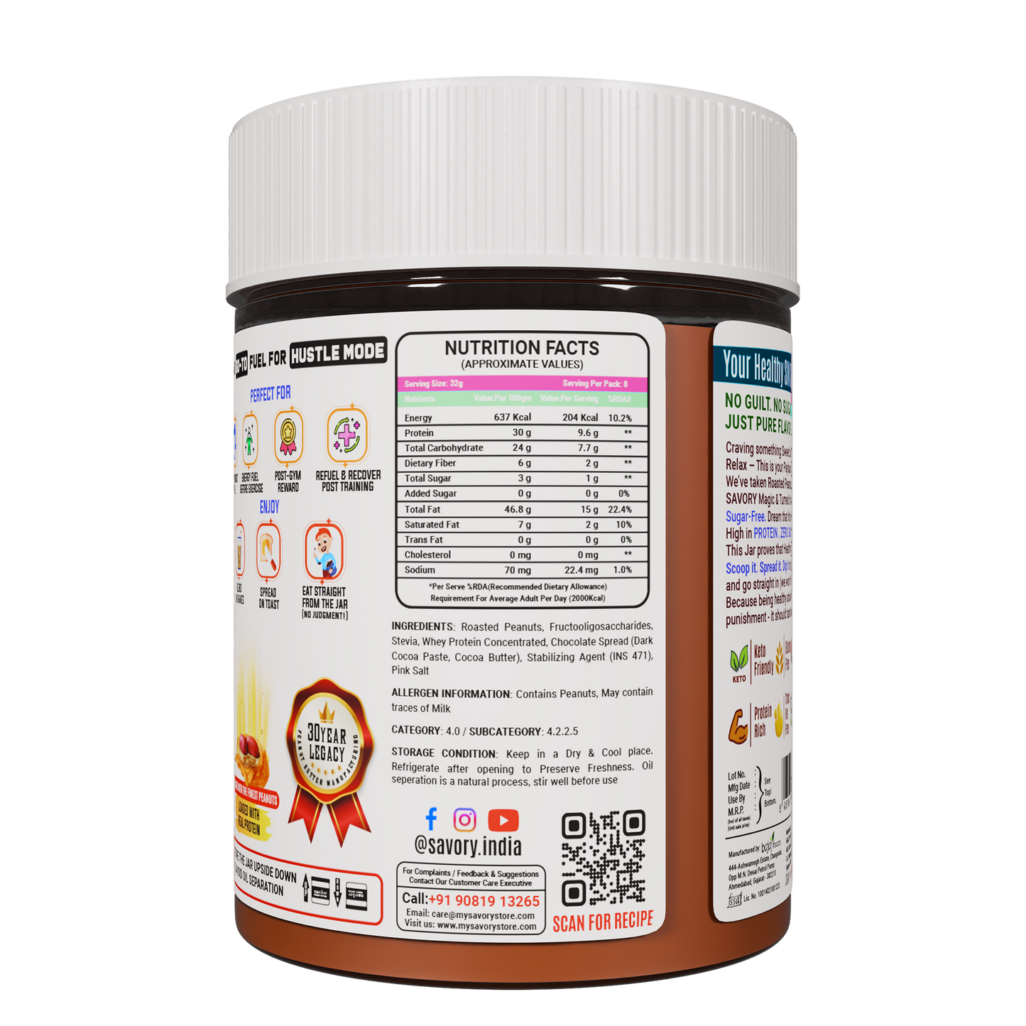 belgian chocolate peanut butter (200g)