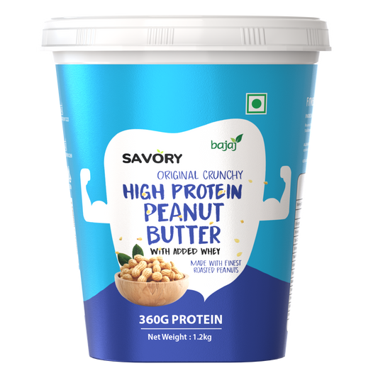 Savory Original Crunchy High Protein Peanut Butter (1.2kg)