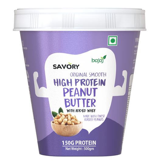 Savory Original Smooth High Protein Peanut Butter (500g)