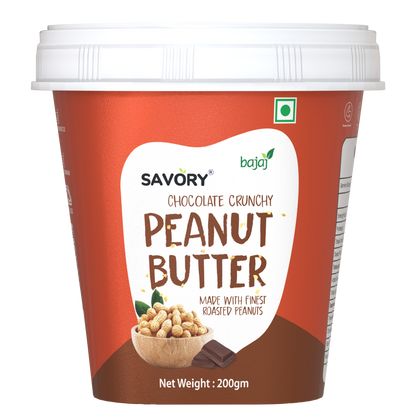 Savory Chocolate Crunchy Peanut Butter - 200g | Wholesale Carton Pack