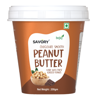 Savory Chocolate Smooth Penaut Butter - 200g | Wholesale Carton Pack