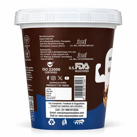 Savory Dark Chocolate Crunchy Peanut Butter (1.2kg)