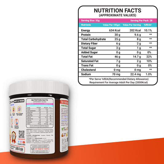 Chocolate Crunchy Peanut Butter (900g)