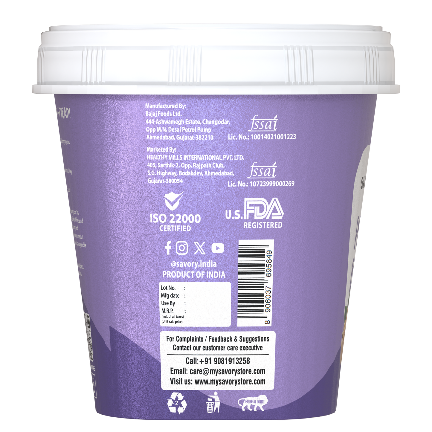 savory original smooth peanut butter - 200g | wholesale carton pack