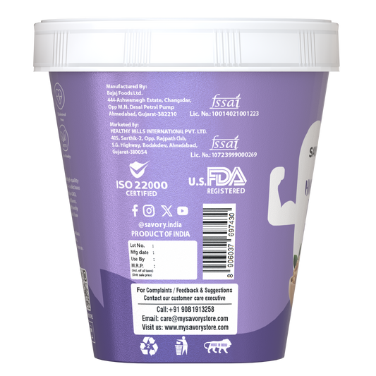 Savory Original Smooth High Protein Peanut Butter (500g)