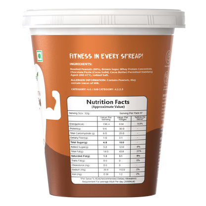 Savory Chocolate Smooth High Protein Peanut Butter (1.2kg)